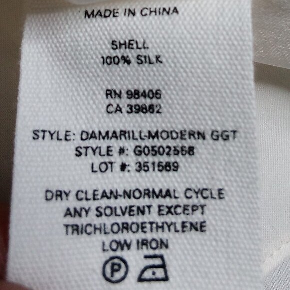 NWT Theory Damarill Ivory Modern Ggt Silk Top Sleeveless - Picture 5 of 7